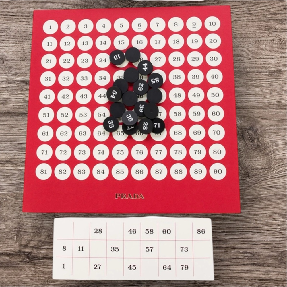 Prada limited Edition Tombola (Bingo) Game - Picture 3 of 8
